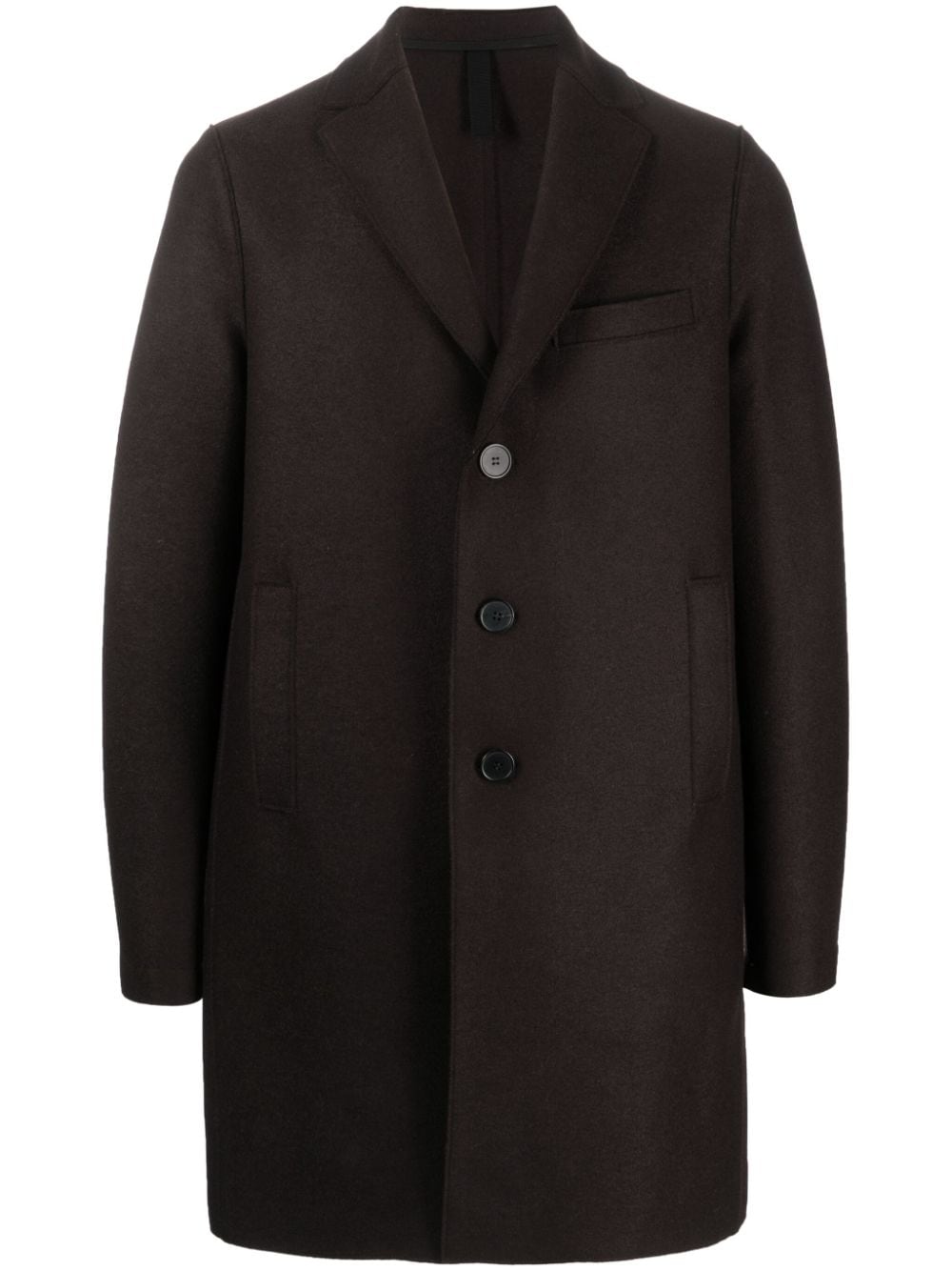 Harris Wharf London single-breasted virgin wool coat - Brown von Harris Wharf London