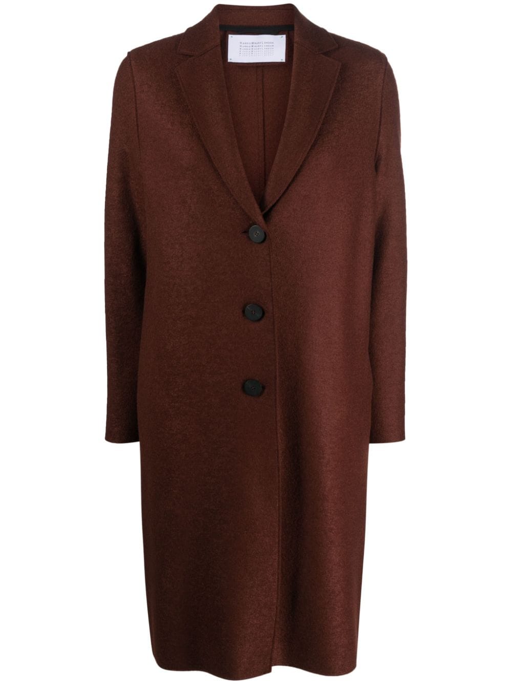 Harris Wharf London single-breasted wool coat - Brown von Harris Wharf London