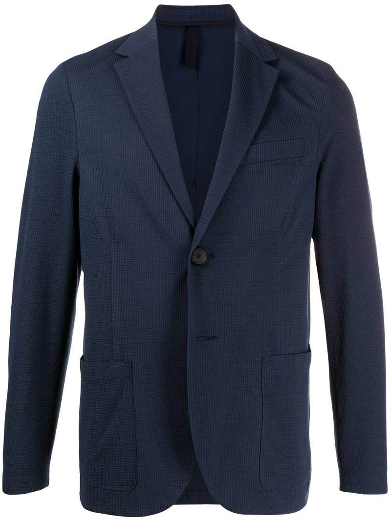 Harris Wharf London textured single-breasted blazer - Blue von Harris Wharf London