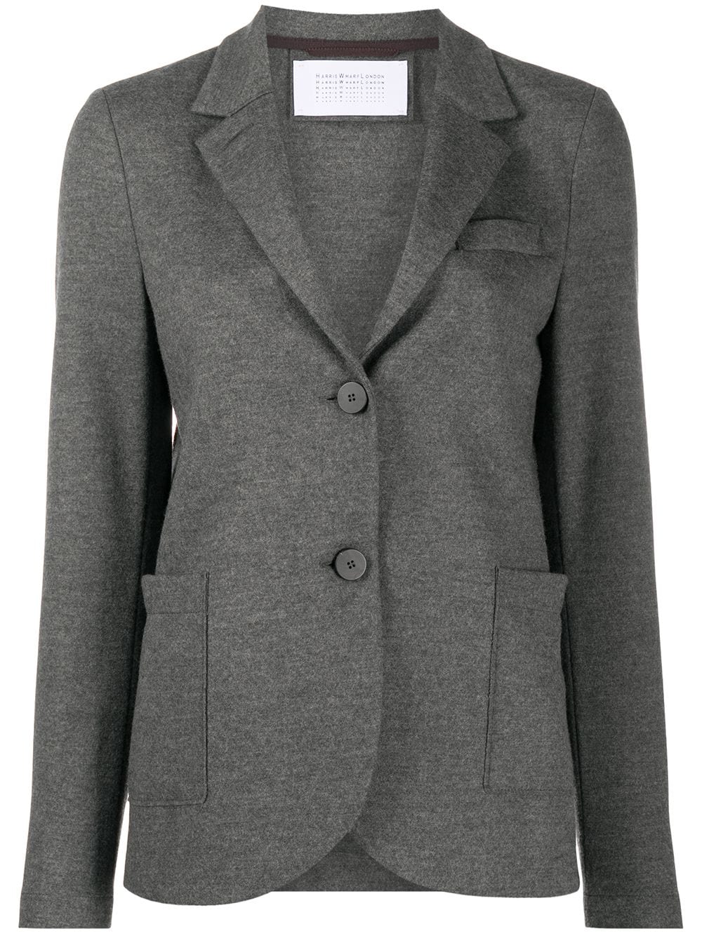 Harris Wharf London textured single-breasted blazer - Grey von Harris Wharf London