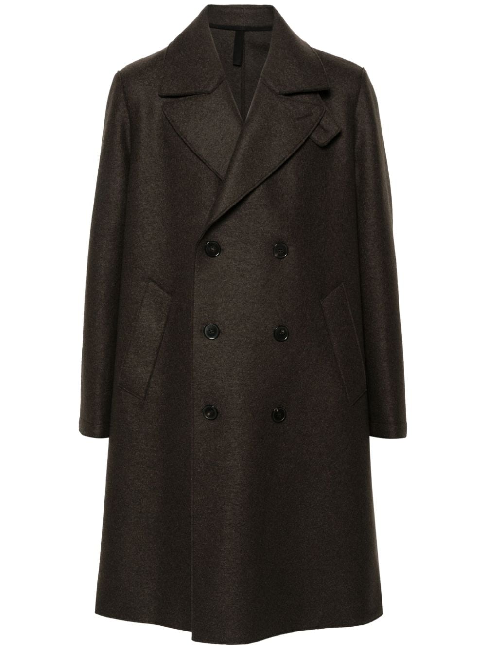 Harris Wharf London virgin-wool double-breasted peacoat - Brown von Harris Wharf London