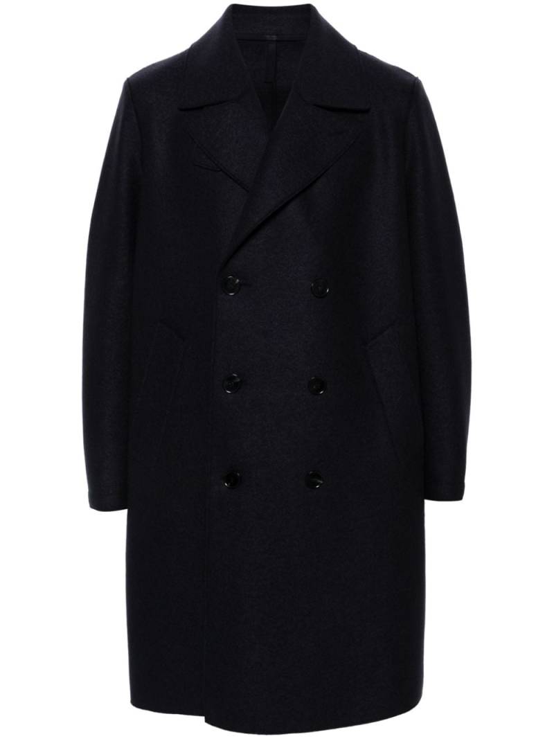 Harris Wharf London virgin wool peacoat - Blue von Harris Wharf London