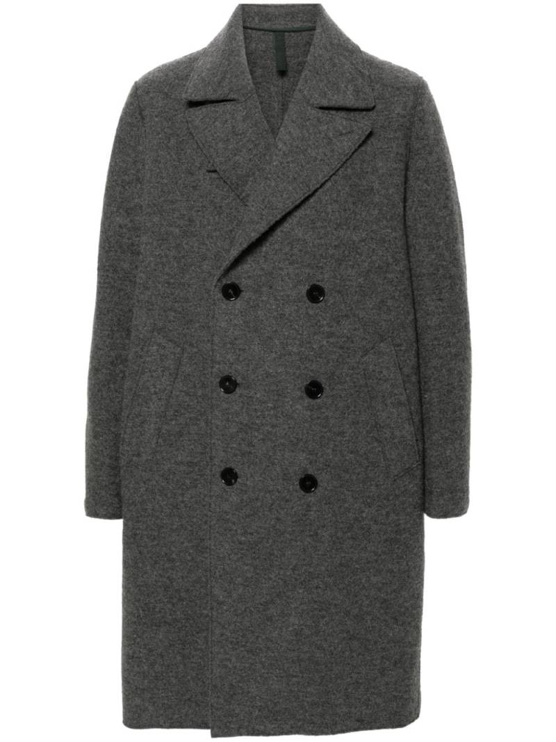 Harris Wharf London virgin wool peacoat - Grey von Harris Wharf London