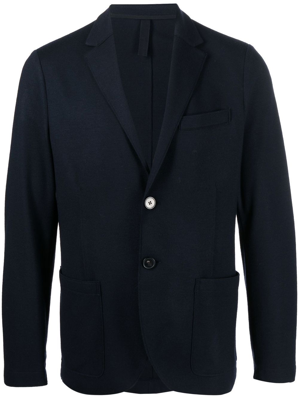 Harris Wharf London virgin-wool single-breasted blazer - Blue von Harris Wharf London