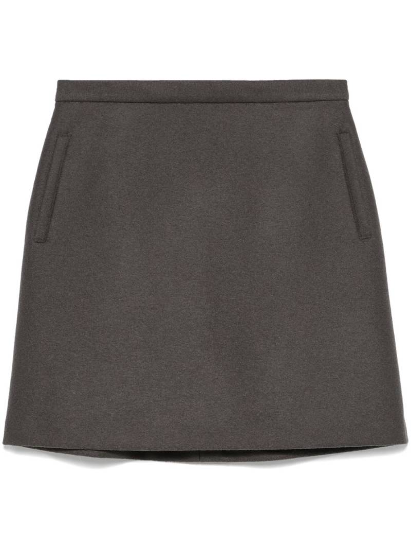 Harris Wharf London wool mini skirt - Grey von Harris Wharf London