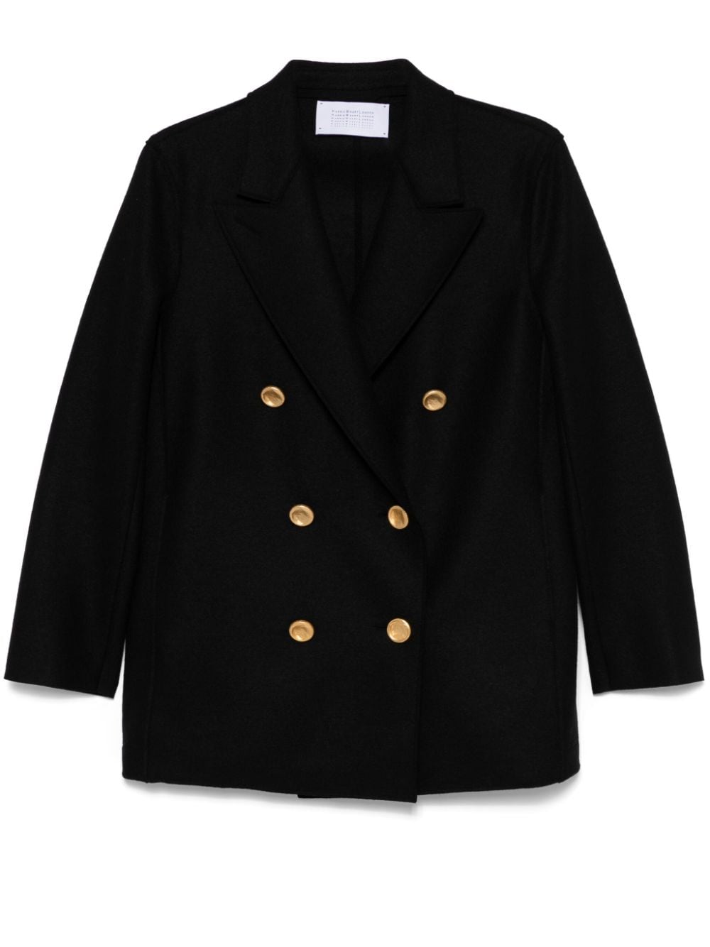 Harris Wharf London wool peacoat - Black von Harris Wharf London