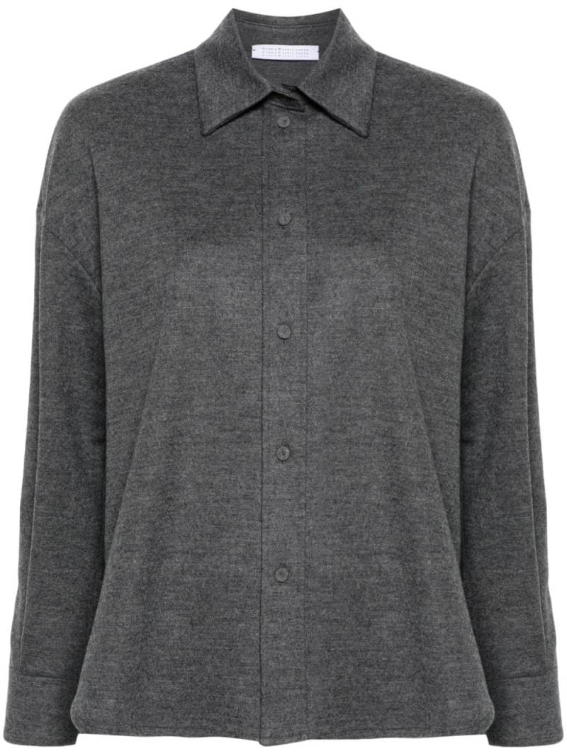 Harris Wharf London wool shirt - Grey von Harris Wharf London