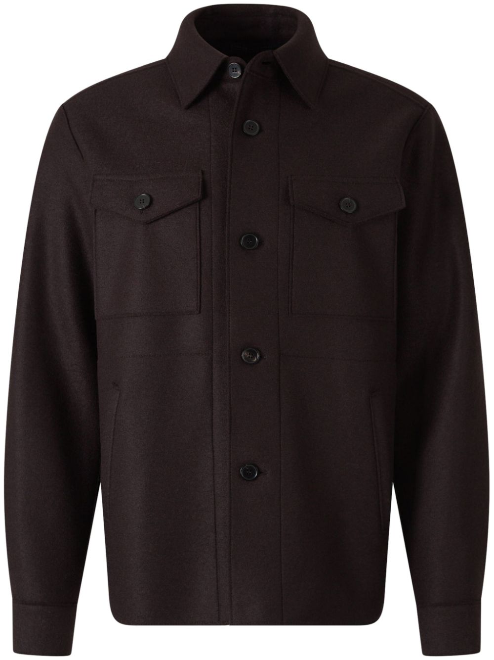 Harris Wharf London wool shirt jacket - Brown von Harris Wharf London