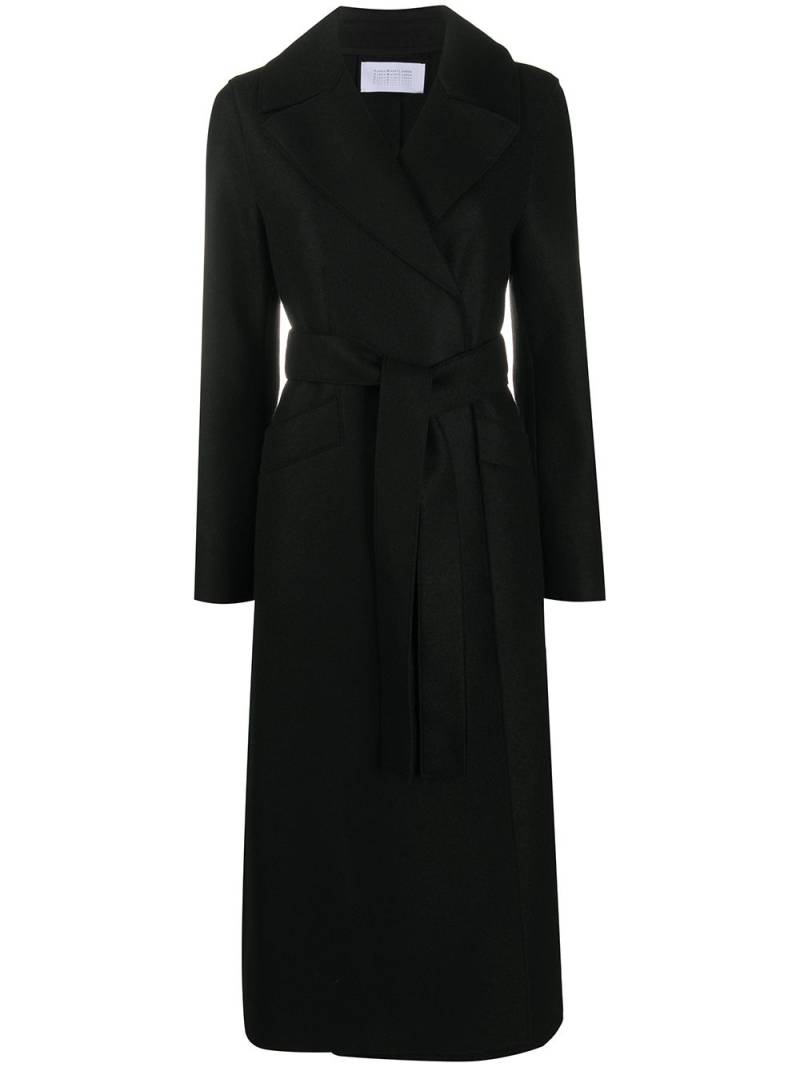 Harris Wharf London wrap-around virgin wool coat - Black von Harris Wharf London