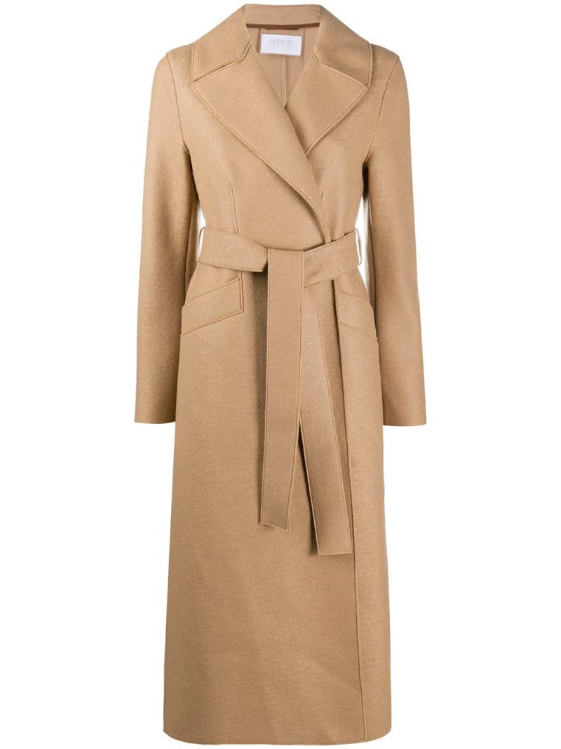 Harris Wharf London wrap-around virgin wool coat - Neutrals von Harris Wharf London