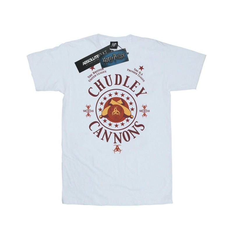 Chudley Cannons Logo Tshirt Herren Weiss S von Harry Potter