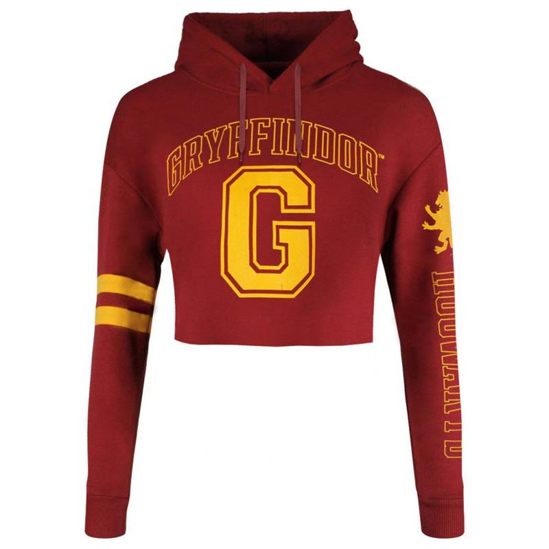 College Kurzes Hoodie Damen Bordeaux S von Harry Potter