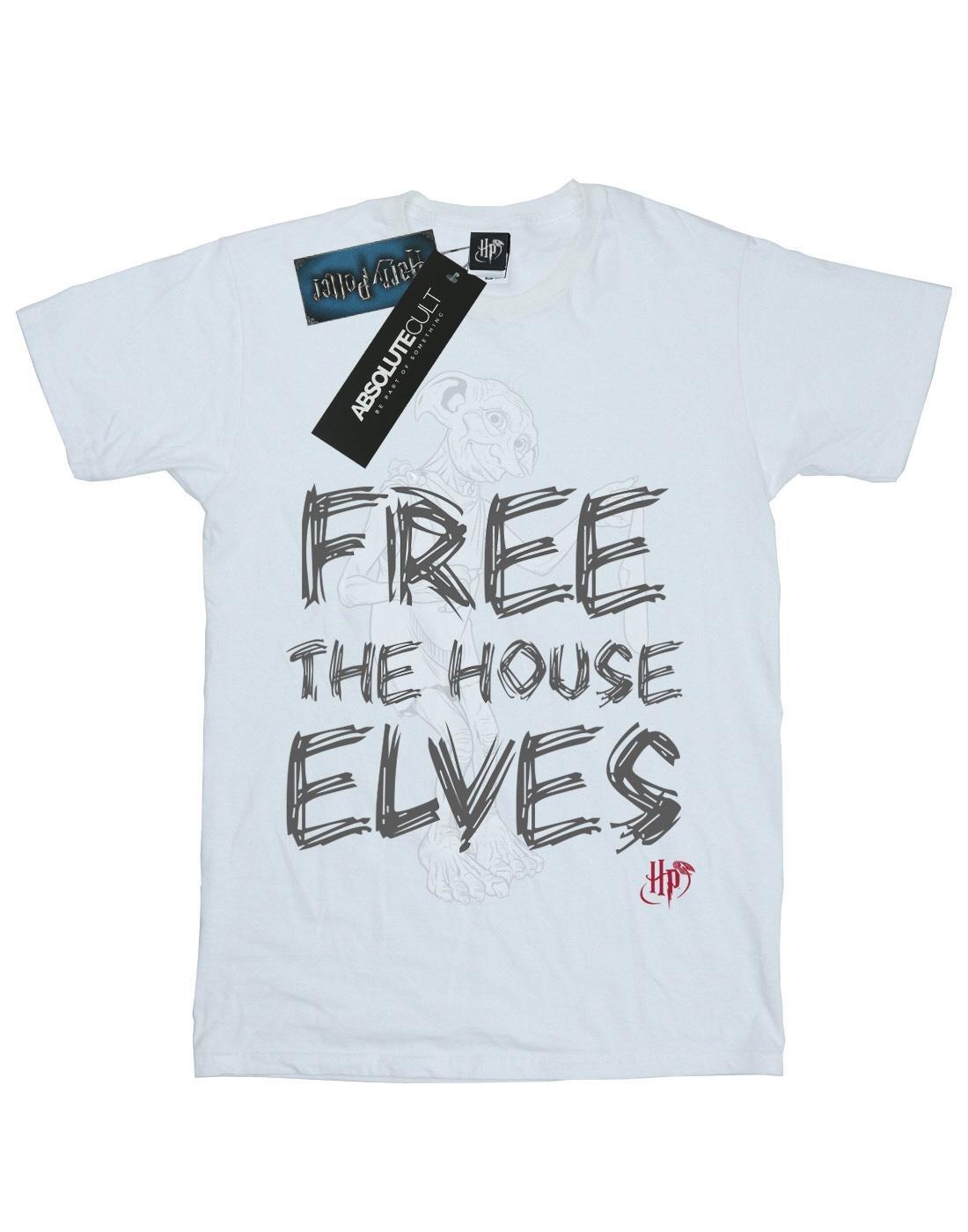 Harry Potter - Free The House Elves TShirt, für Herren, Weiss, Größe M von Harry Potter