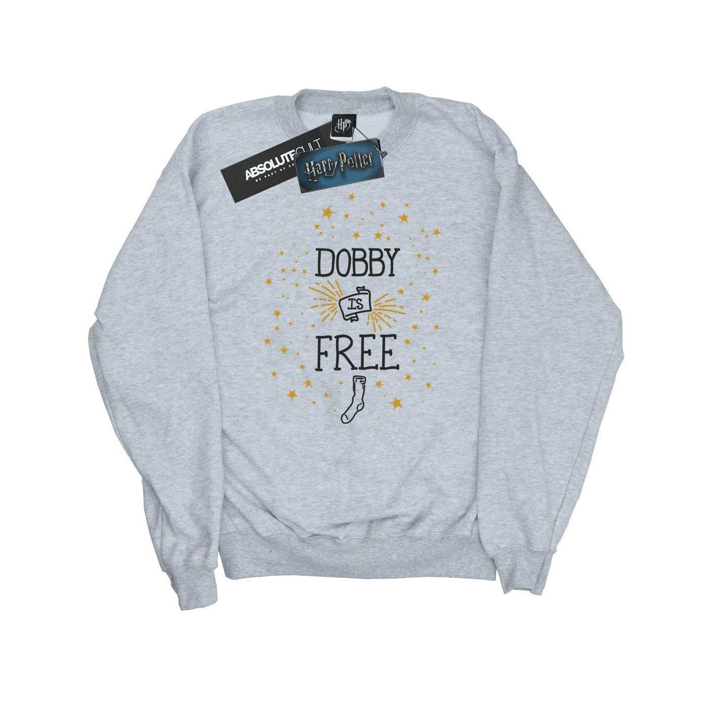 Dobby Is Free Sweatshirt Damen Grau XXL von Harry Potter