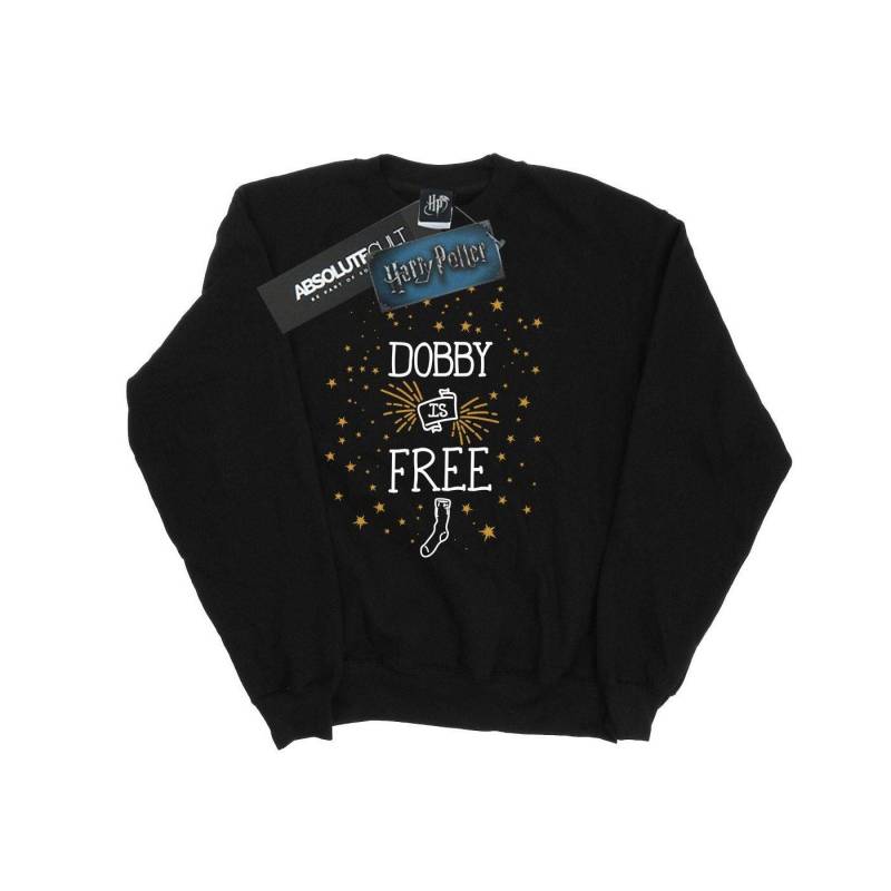 Dobby Is Free Sweatshirt Unisex Schwarz 116 von Harry Potter