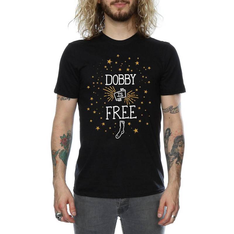 Dobby Is Free Tshirt Herren Schwarz 3XL von Harry Potter