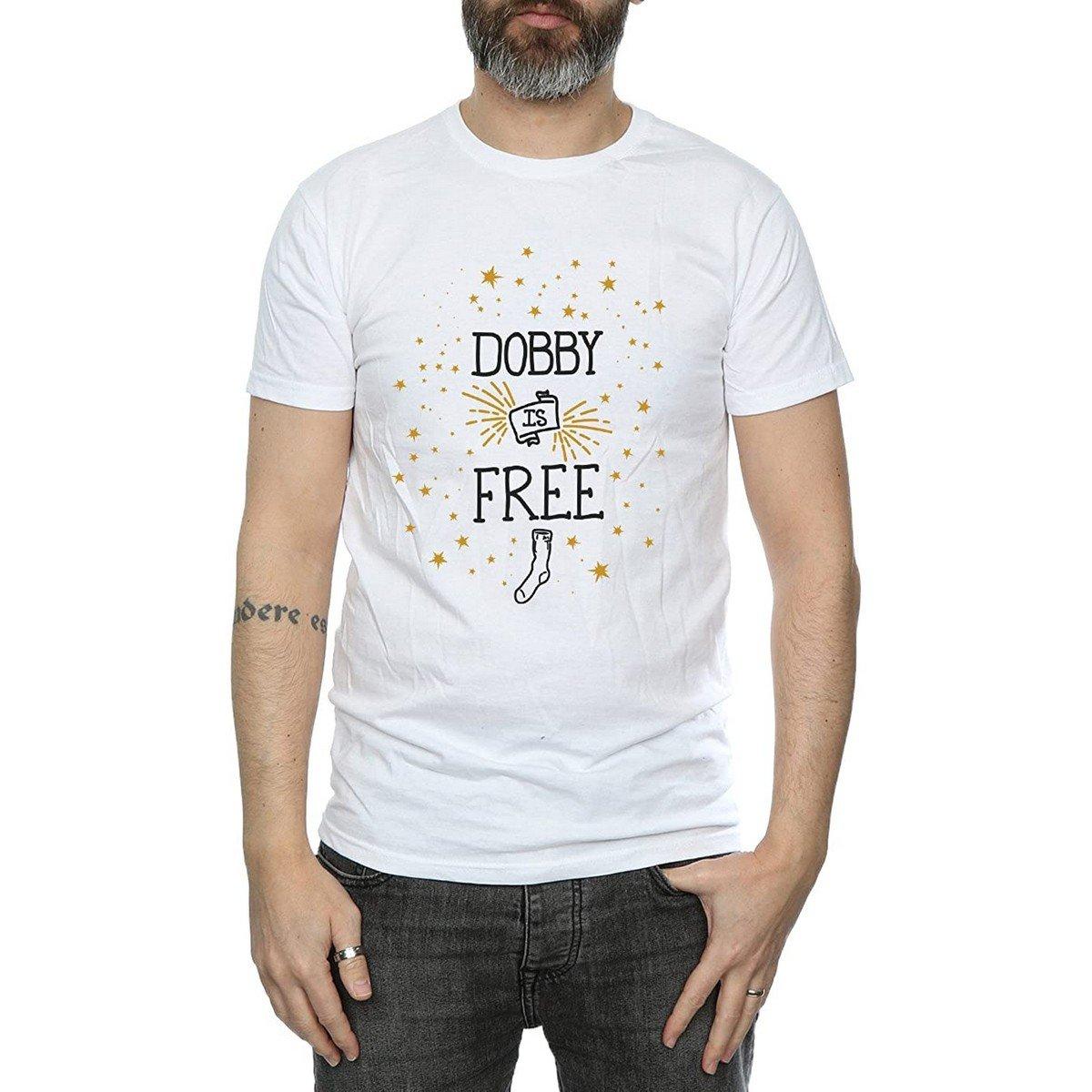 Dobby Is Free Tshirt Herren Weiss L von Harry Potter