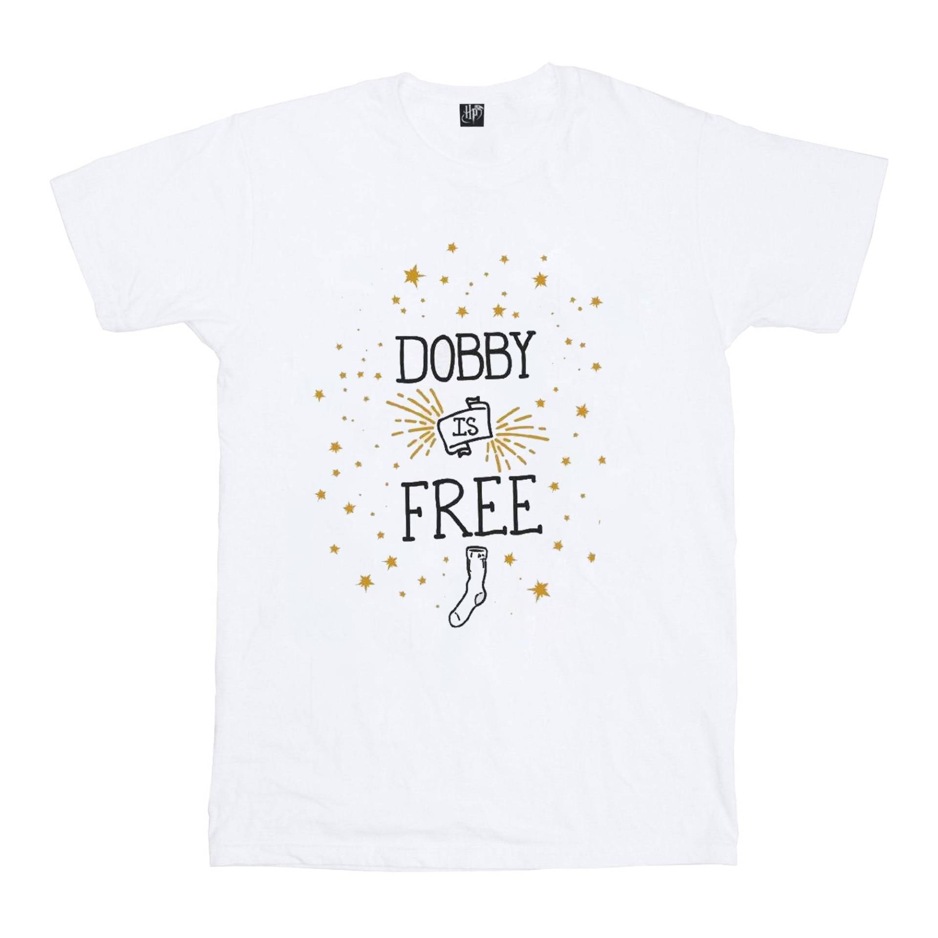 Dobby Is Free Tshirt Unisex Weiss 140/146 von Harry Potter