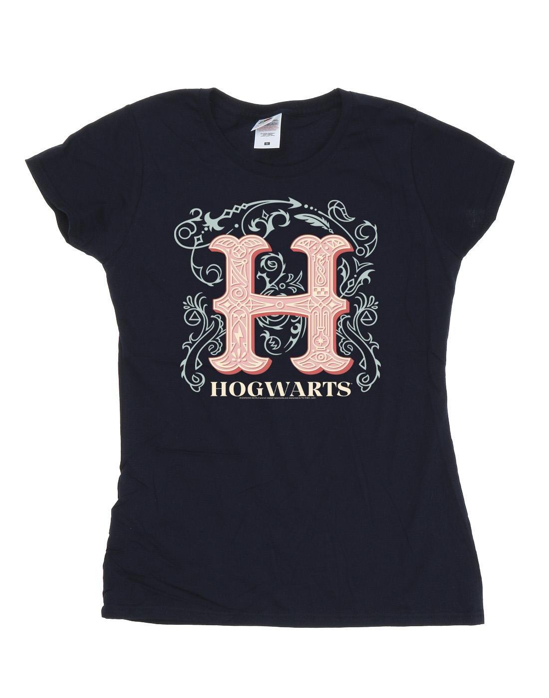 Flowers H Tshirt Damen Marine M von Harry Potter