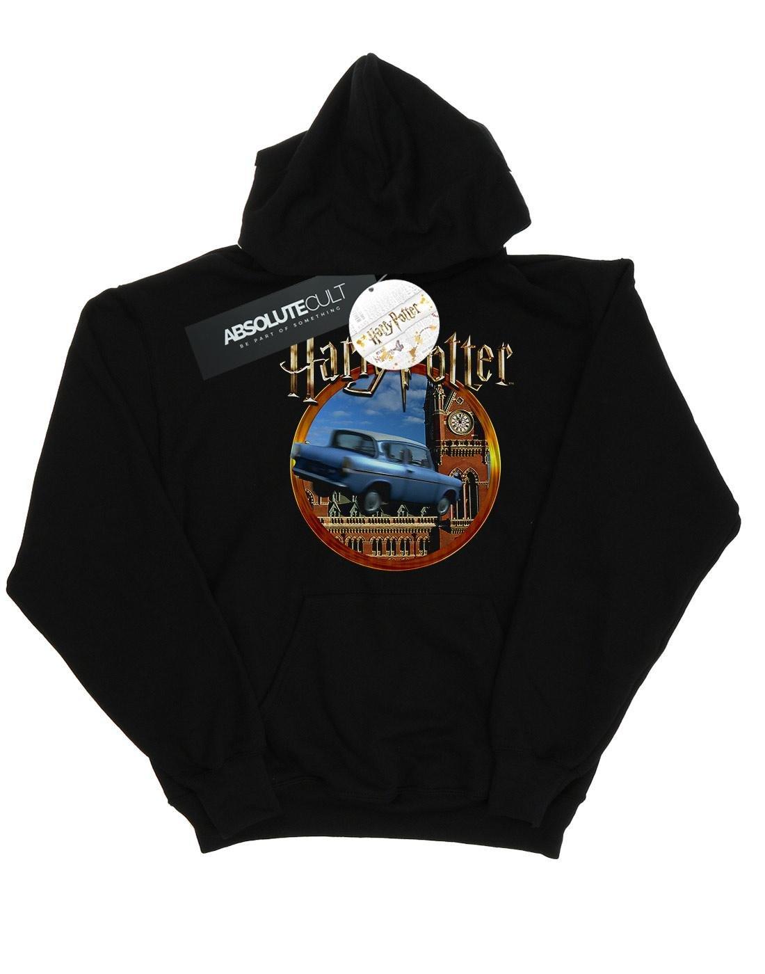 Flying Car Kapuzenpullover Damen Schwarz M von Harry Potter