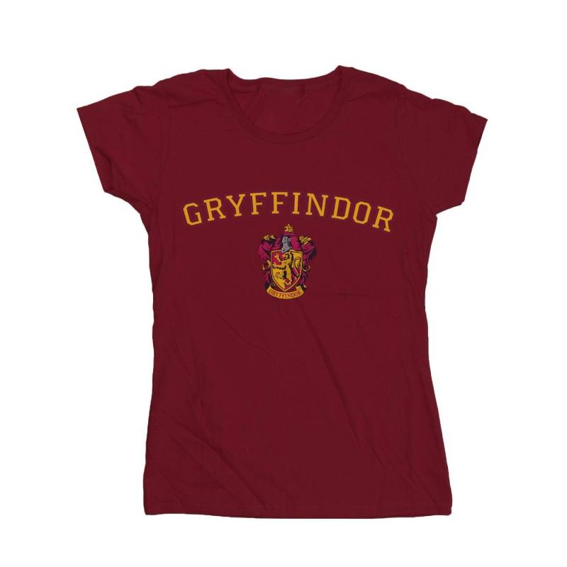 Gryffindor Crest Tshirt Damen Weinrot XXL von Harry Potter