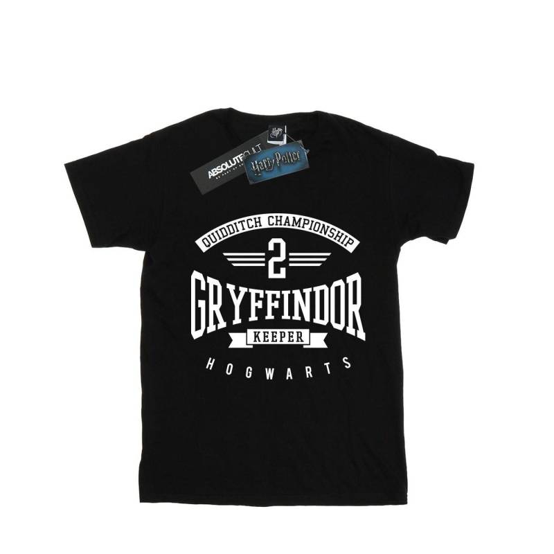 Gryffindor Keeper Boyfriend Fit Tshirt Damen Schwarz 3XL von Harry Potter