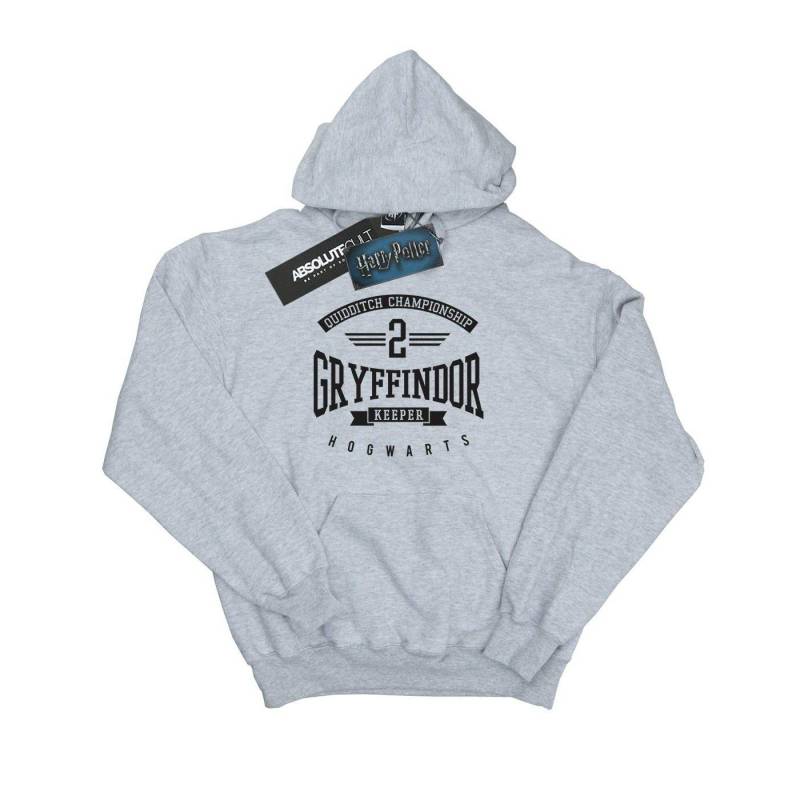 Gryffindor Keeper Kapuzenpullover Unisex Grau 116 von Harry Potter