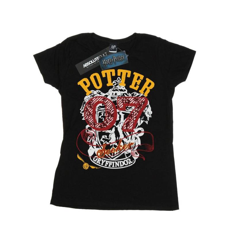 Gryffindor Seeker Tshirt Damen Schwarz XL von Harry Potter