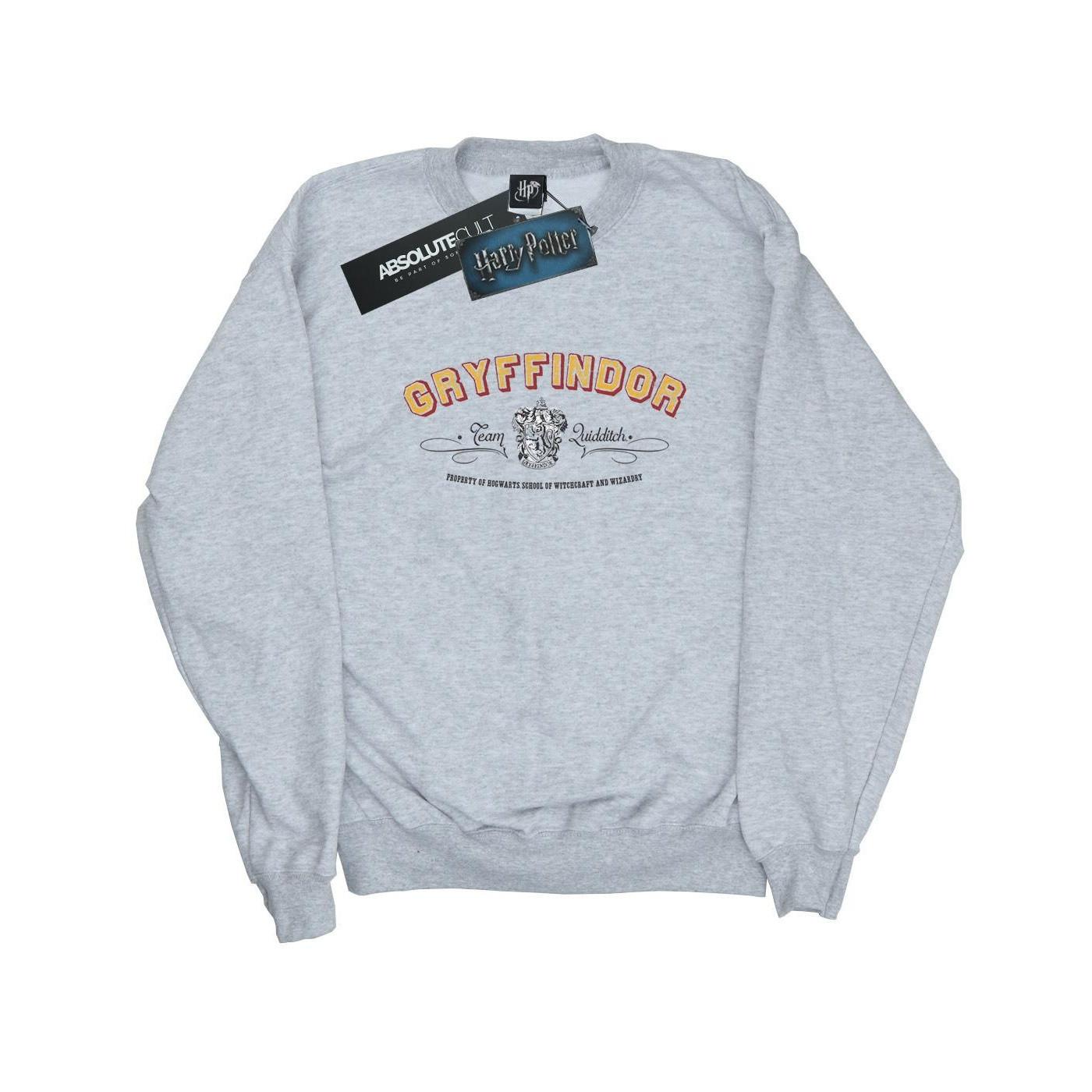 Harry Potter - Gryffindor Quidditch Sweatshirt, für Herren, Grau, Größe S von Harry Potter