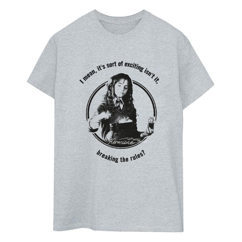 Hermione Breaking The Rules Tshirt Damen Grau 3XL von Harry Potter