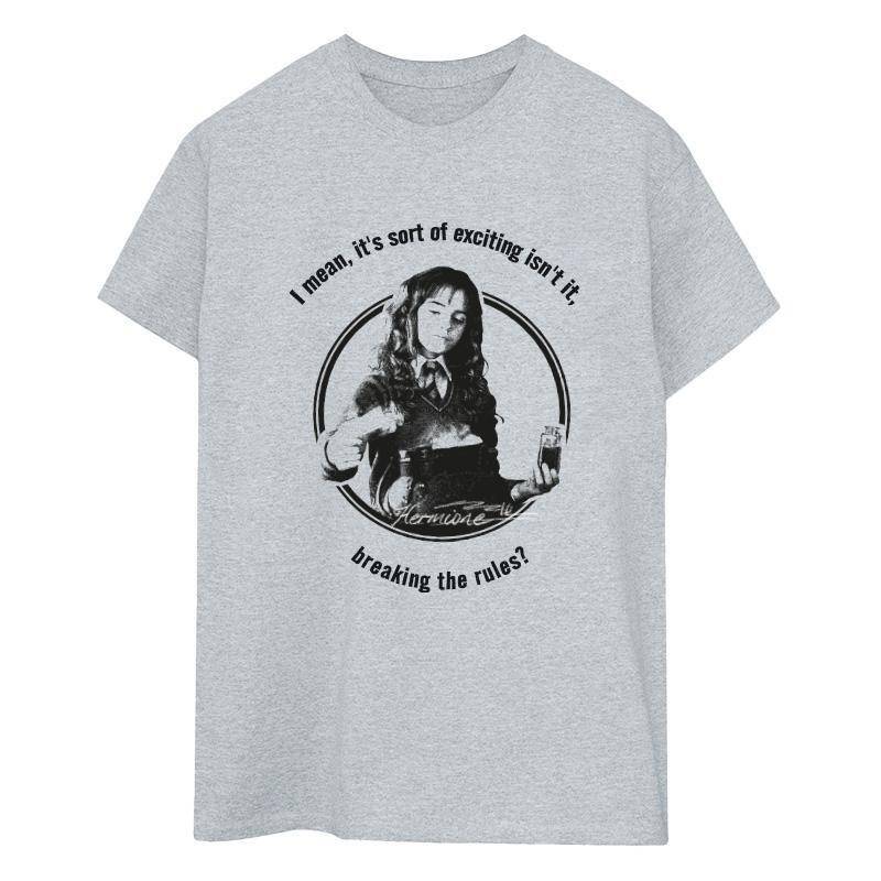 Hermione Breaking The Rules Tshirt Damen Grau L von Harry Potter