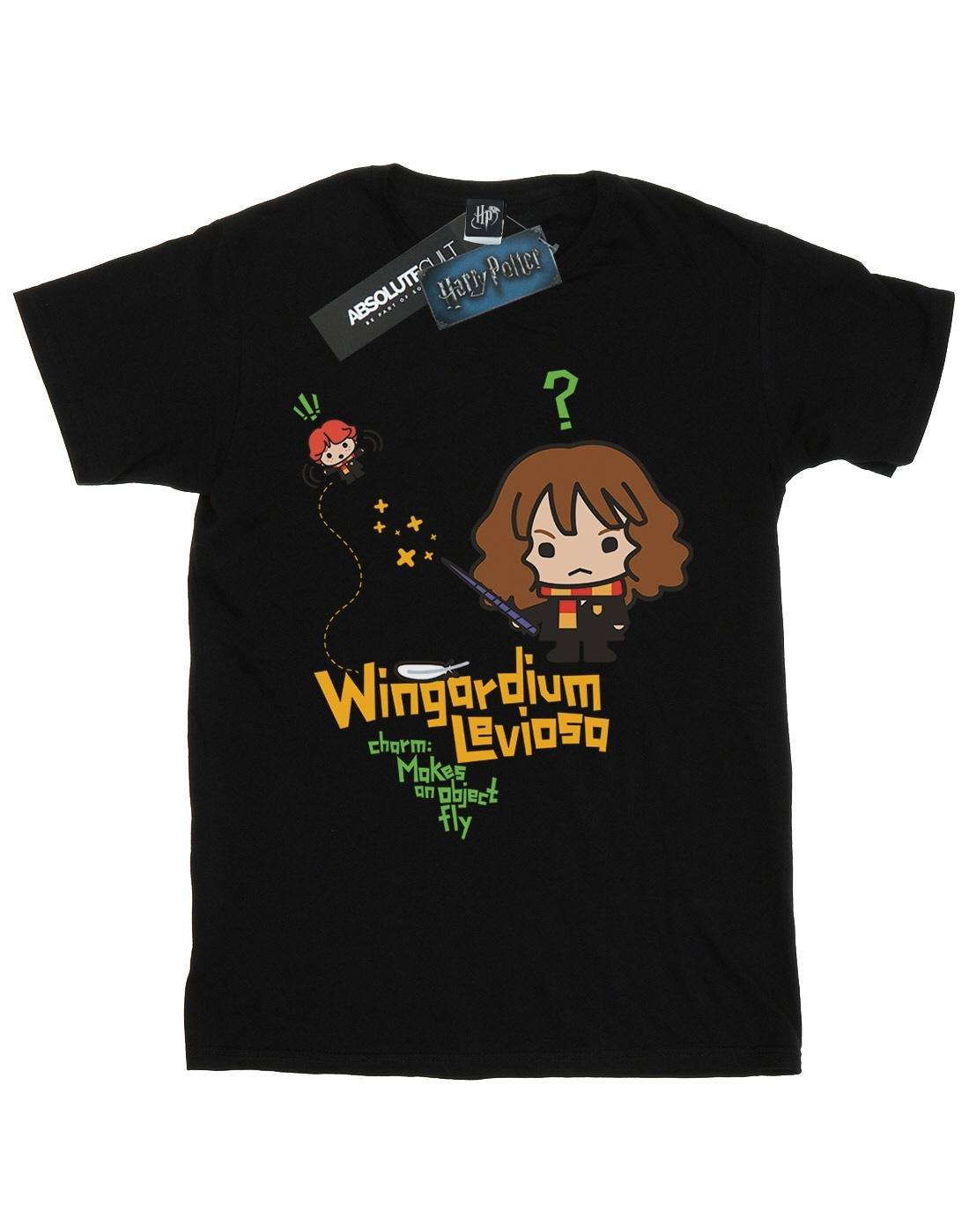 Hermione Granger Wingardium Leviosa Junior Tshirt Damen Schwarz 3XL von Harry Potter