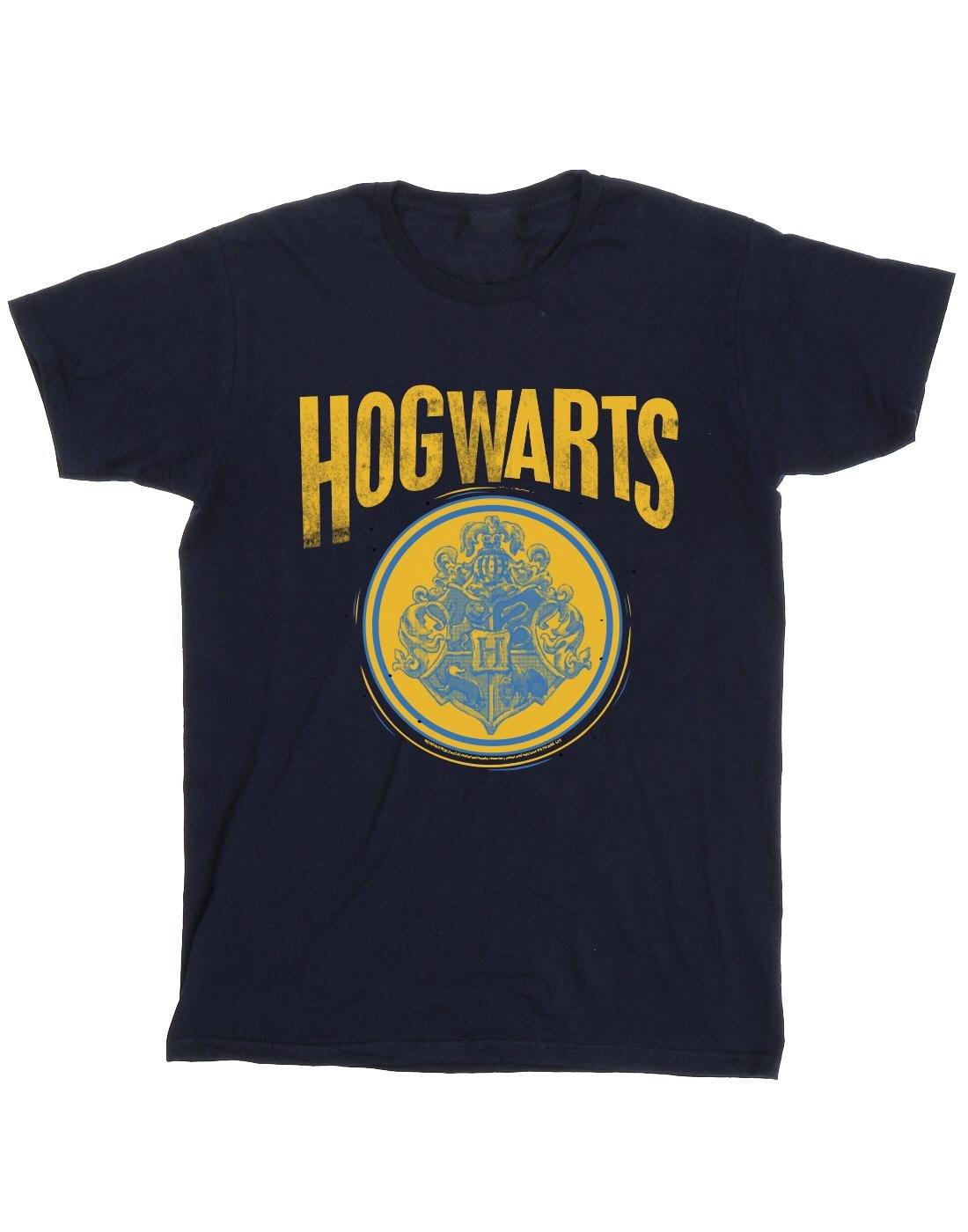 Hogwarts Circle Crest Tshirt Damen Marine 3XL von Harry Potter