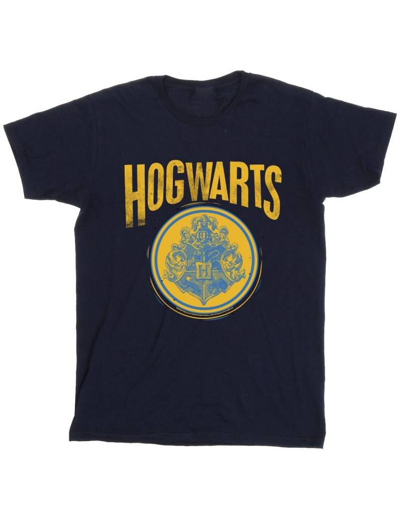 Hogwarts Circle Crest Tshirt Damen Marine 3XL von Harry Potter