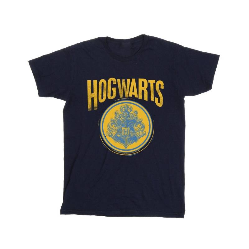 Hogwarts Circle Crest Tshirt Damen Marine XXL von Harry Potter