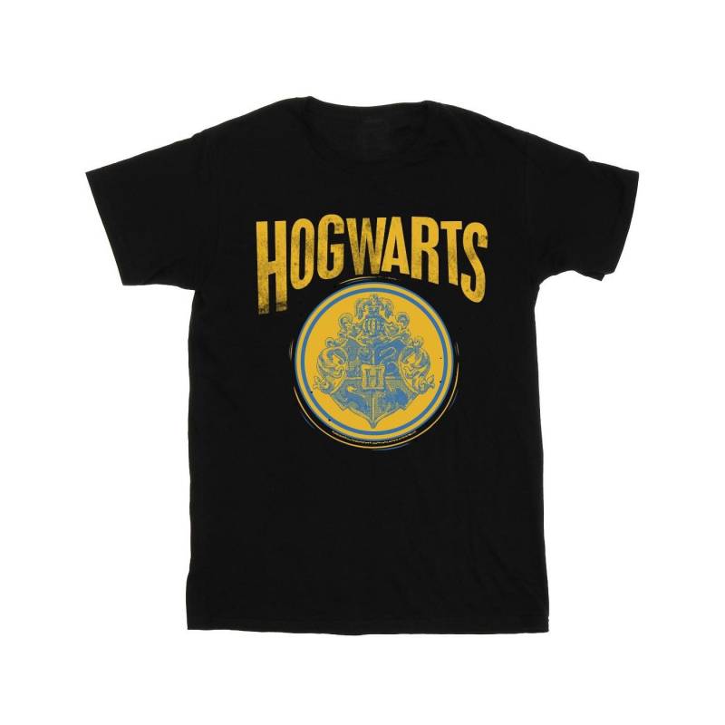 Hogwarts Circle Crest Tshirt Damen Schwarz 3XL von Harry Potter