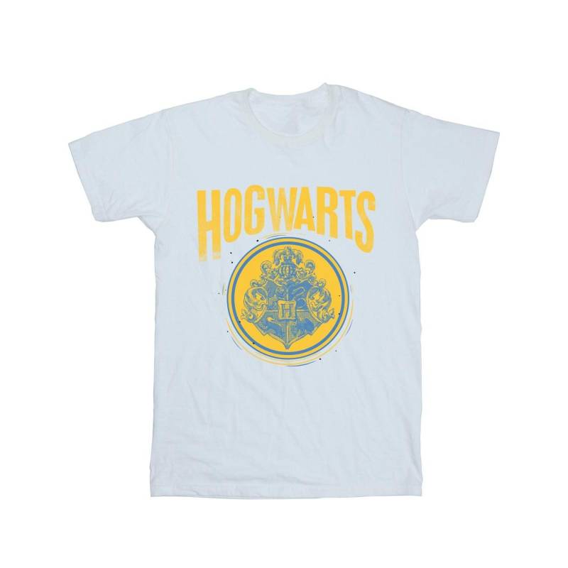 Hogwarts Circle Crest Tshirt Damen Weiss 3XL von Harry Potter