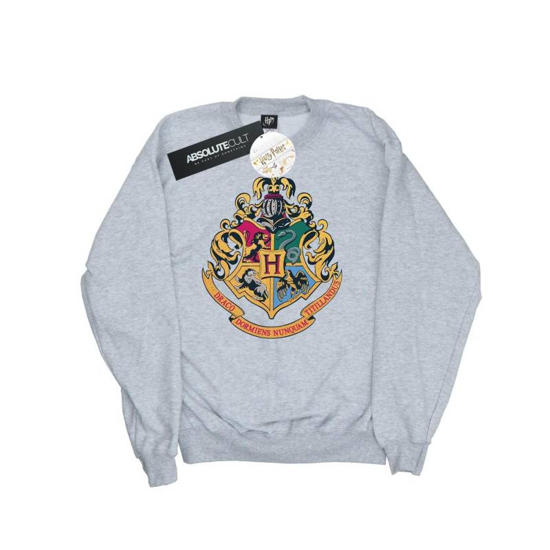 Hogwarts Crest Gold Ink Sweatshirt Herren Grau 5XL von Harry Potter