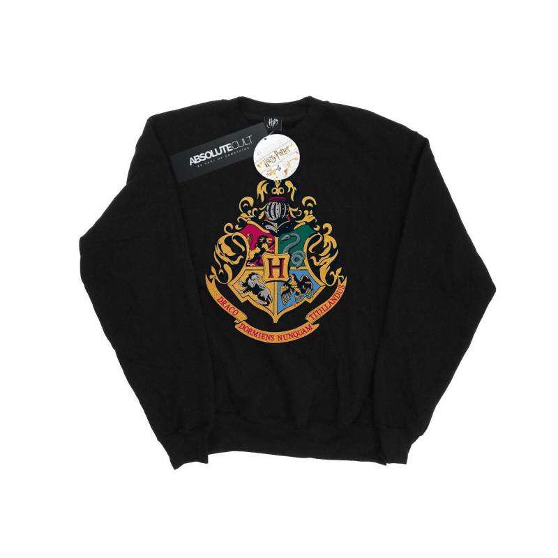 Hogwarts Crest Gold Ink Sweatshirt Herren Schwarz 3XL von Harry Potter