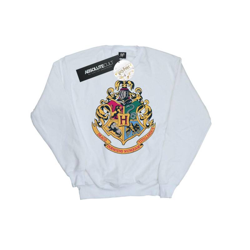 Hogwarts Crest Gold Ink Sweatshirt Herren Weiss XL von Harry Potter