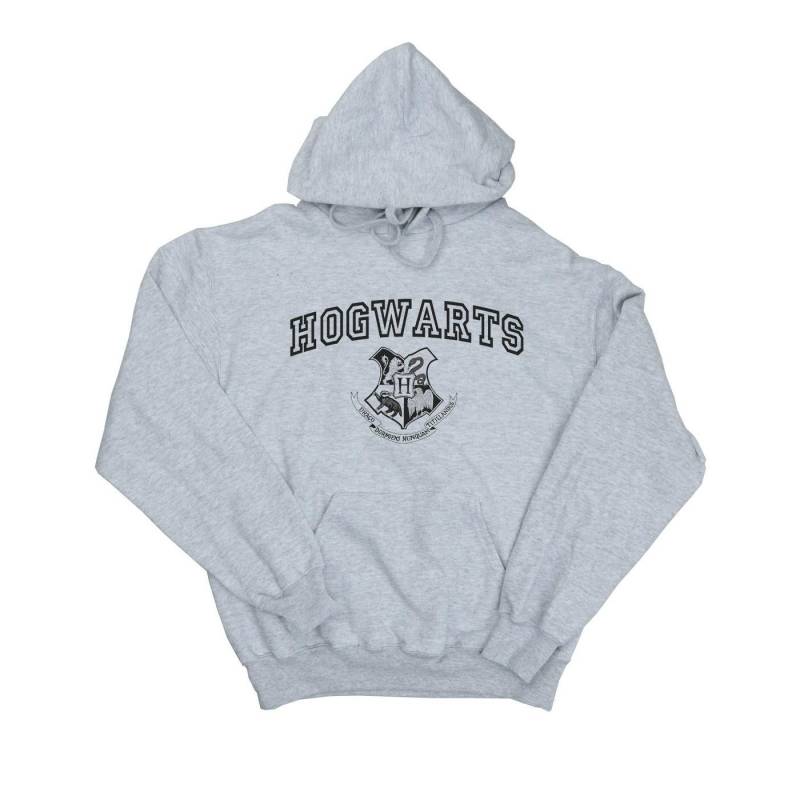 Hogwarts Crest Kapuzenpullover Damen Grau S von Harry Potter