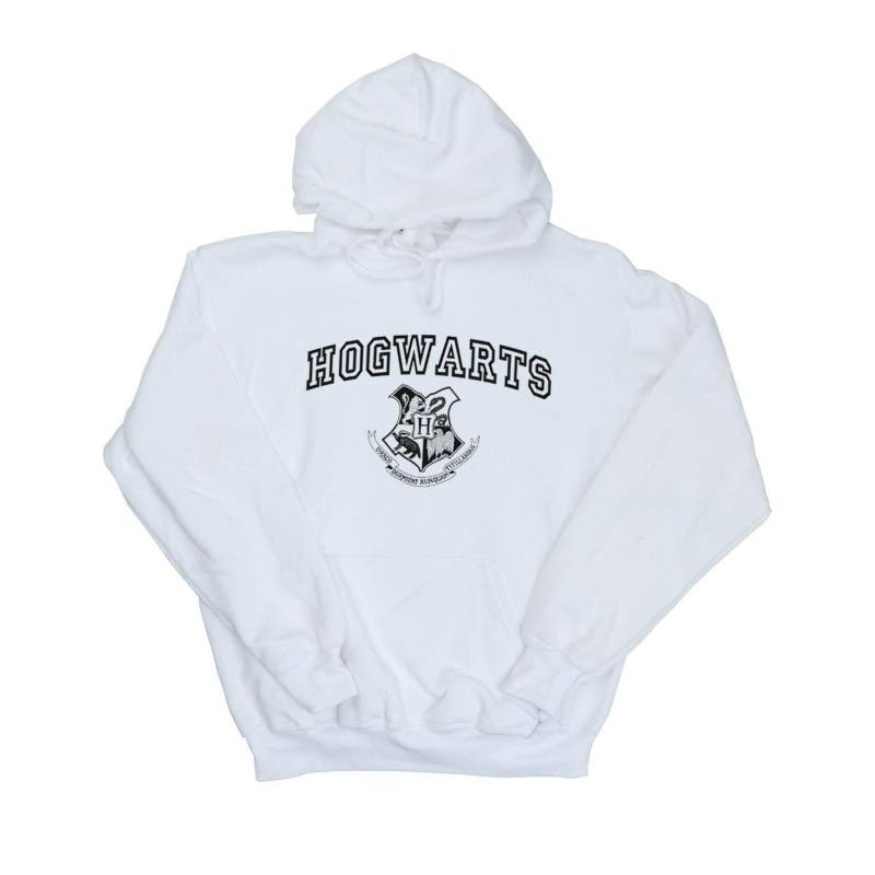 Hogwarts Crest Kapuzenpullover Damen Weiss S von Harry Potter