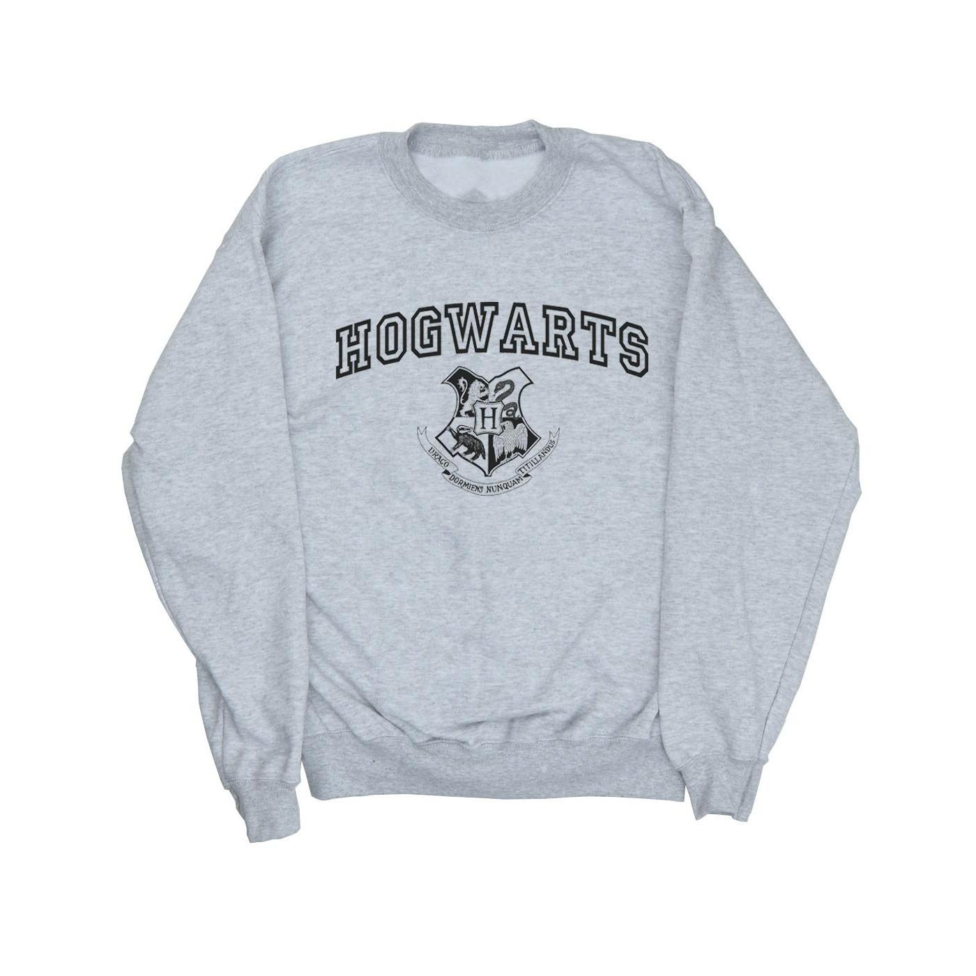 Hogwarts Crest Sweatshirt Herren Grau XL von Harry Potter