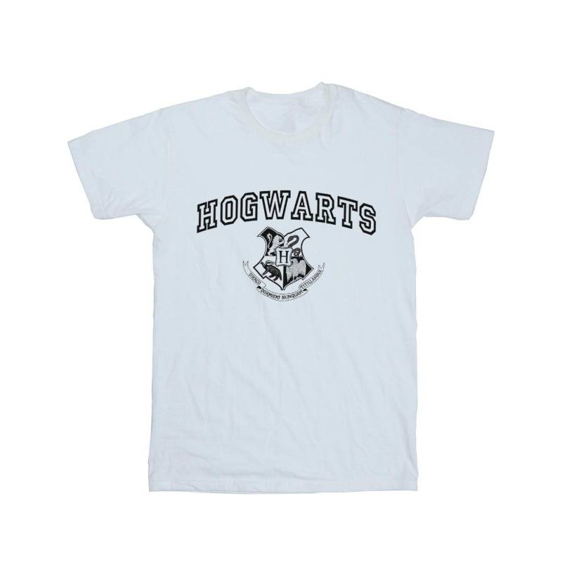 Hogwarts Crest Tshirt Herren Weiss 3XL von Harry Potter