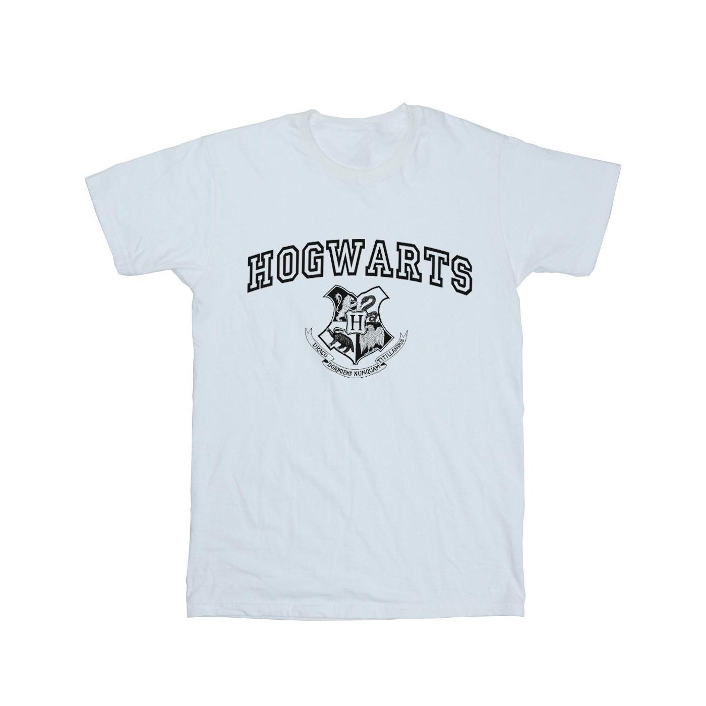 Hogwarts Crest Tshirt Herren Weiss XXL von Harry Potter