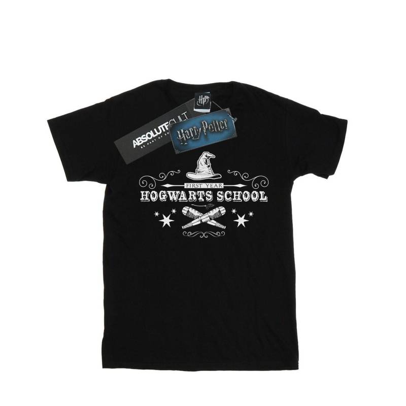 Hogwarts First Year Tshirt Damen Schwarz 3XL von Harry Potter