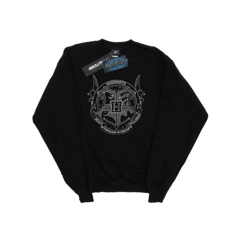 Hogwarts Seal Sweatshirt Herren Schwarz L von Harry Potter