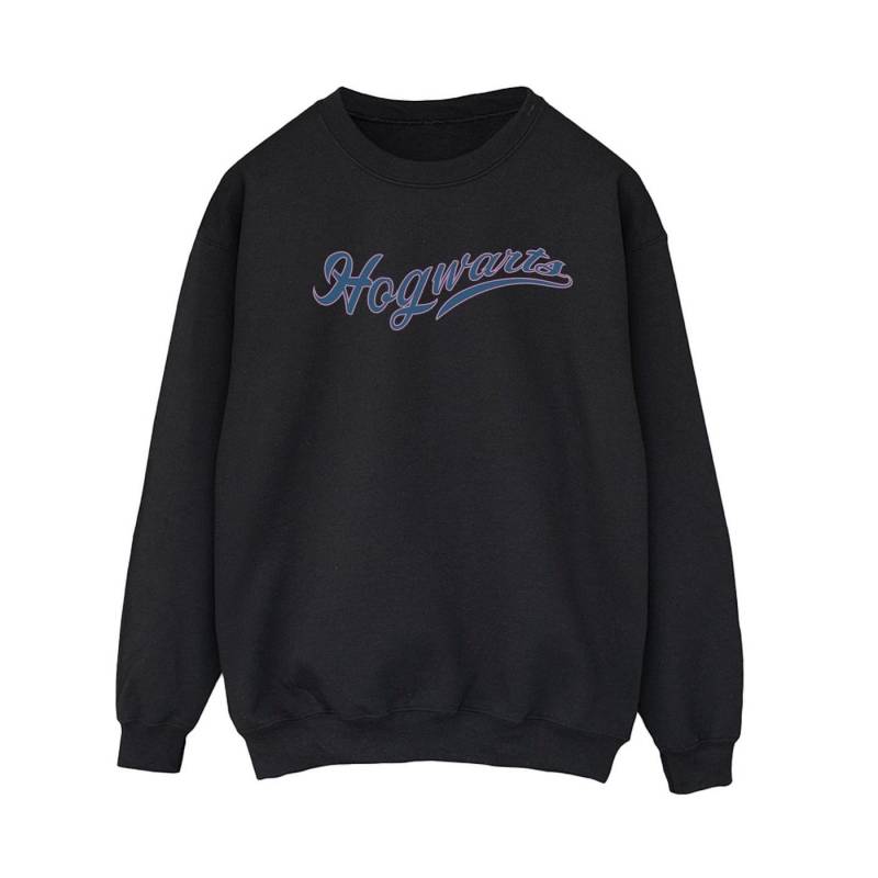 Hogwarts Writing Sweatshirt Damen Schwarz L von Harry Potter