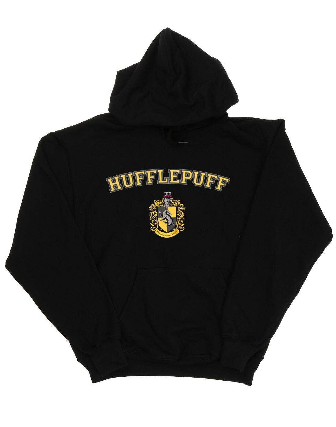 Harry Potter - Hufflepuff Kapuzenpullover, für Damen, Schwarz, Größe XL von Harry Potter