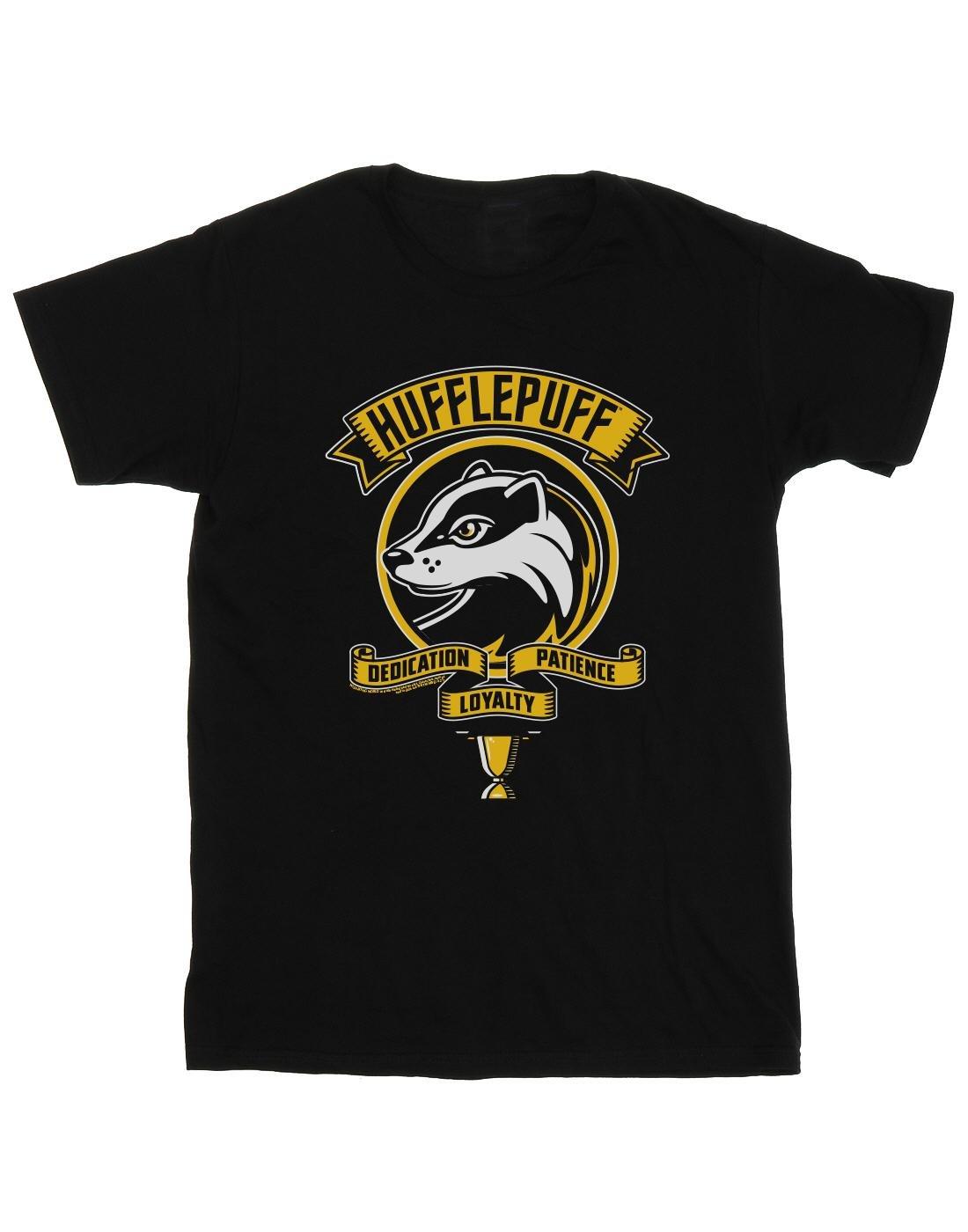 Hufflepuff Toon Crest Tshirt Damen Schwarz 5XL von Harry Potter